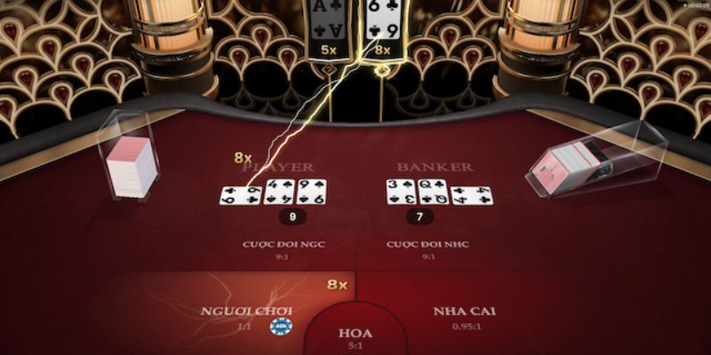 Baccarat chia bài theo đúng quy tắc